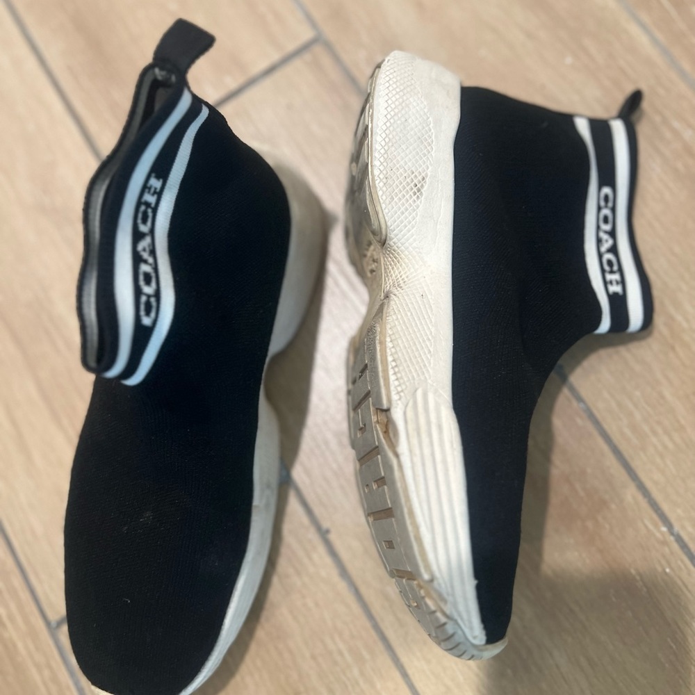 Coach high neck sock sneakers